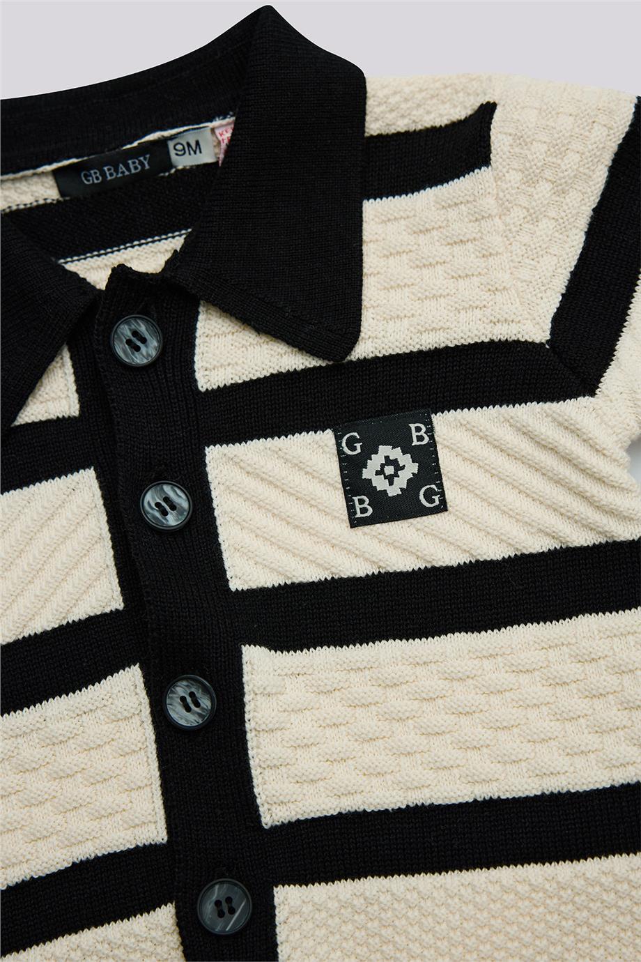 GB Baby Erkek Bebek Çizgili HırkaGB Baby Erkek Bebek Çizgili Hırka