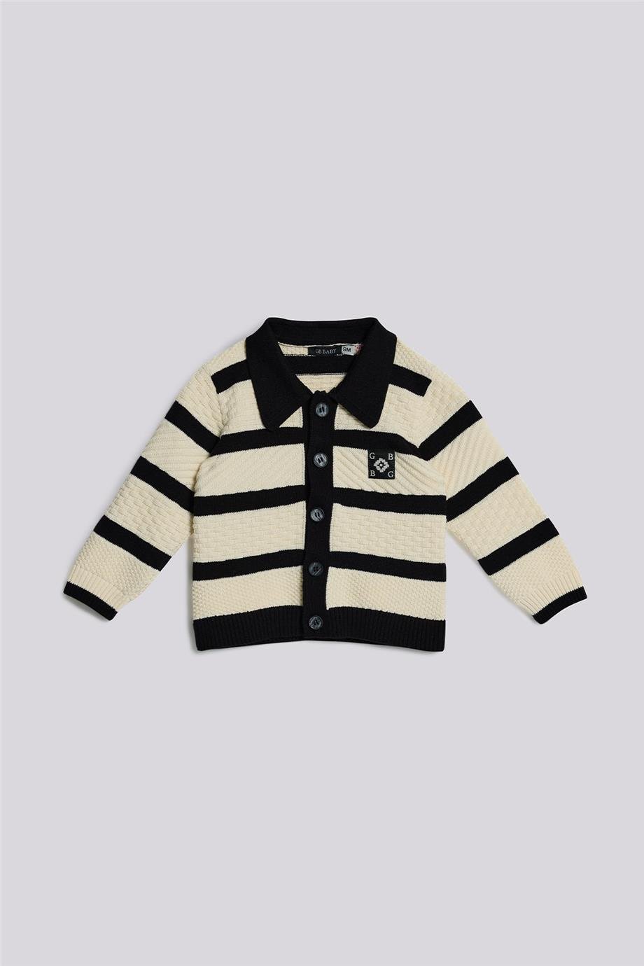 GB Baby Erkek Bebek Çizgili HırkaGB Baby Erkek Bebek Çizgili Hırka