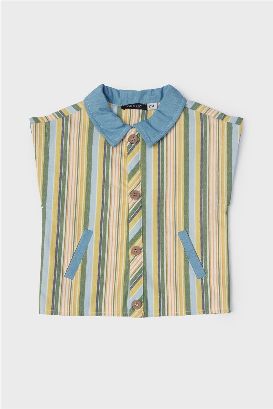 GB Baby Erkek Bebek Çizgili Yelek