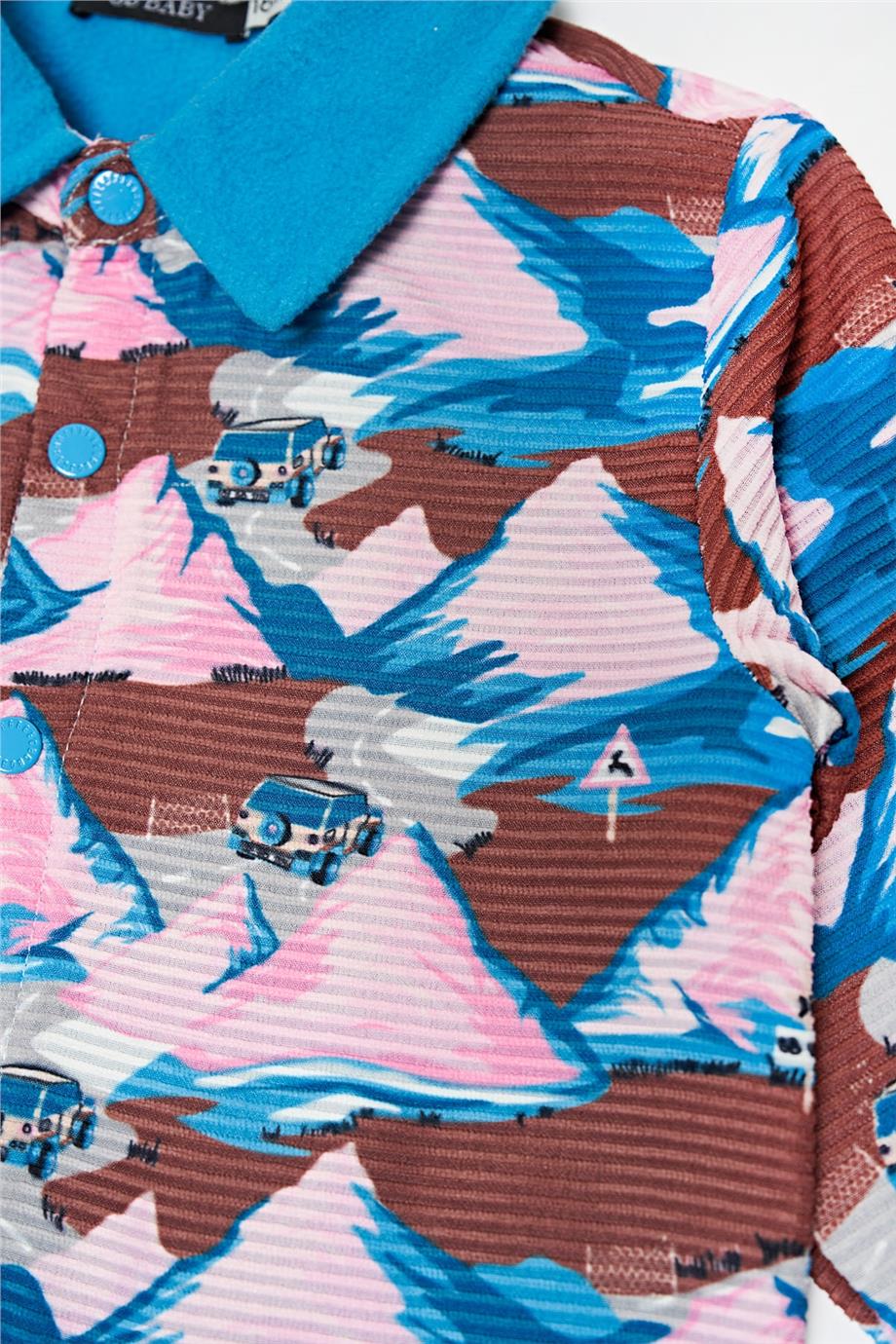 GB Baby Erkek Bebek Desenli Eşofman Üstü