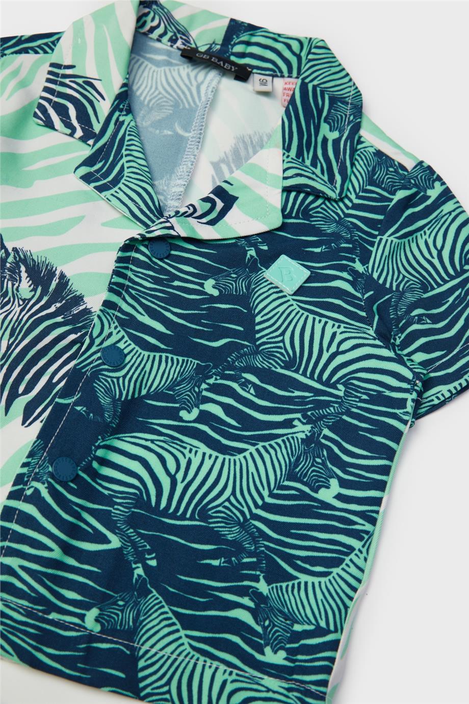 GB Baby Erkek Bebek Desenli Gömlek