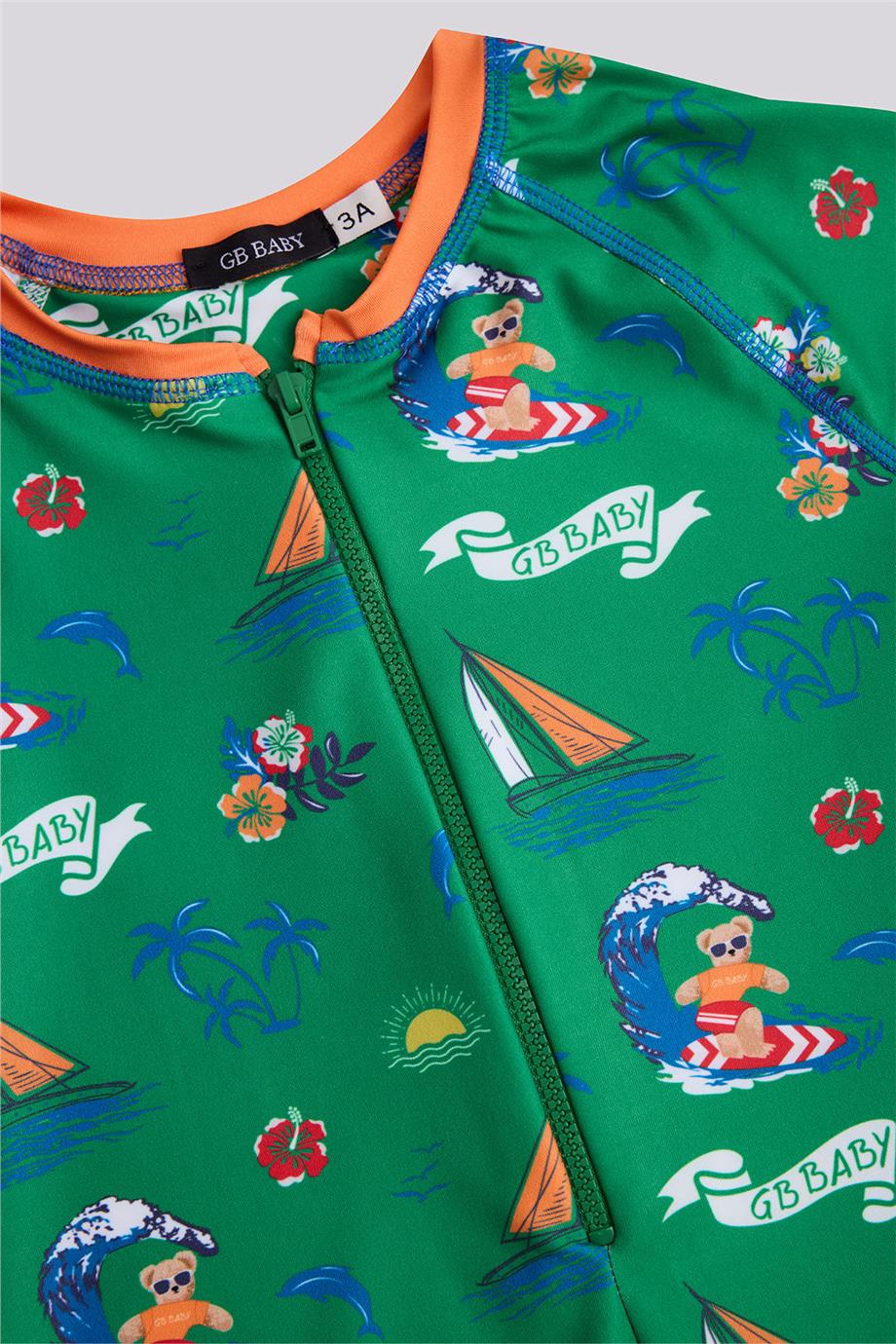 GB Baby Erkek Bebek Desenli MayoGB Baby Erkek Bebek Desenli Mayo