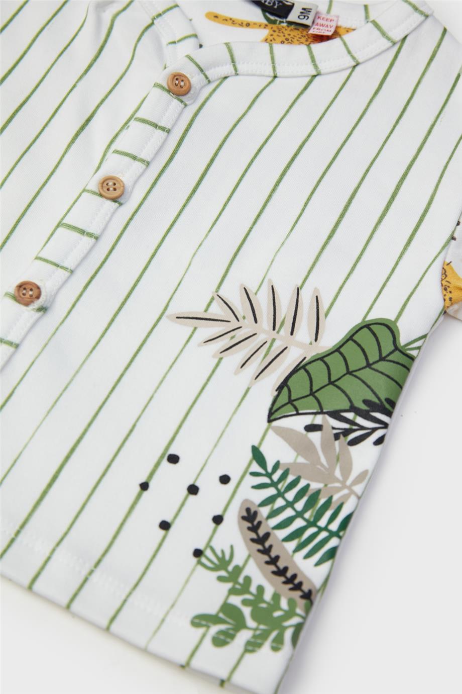 GB Baby Erkek Bebek Desenli Pijama Takımı