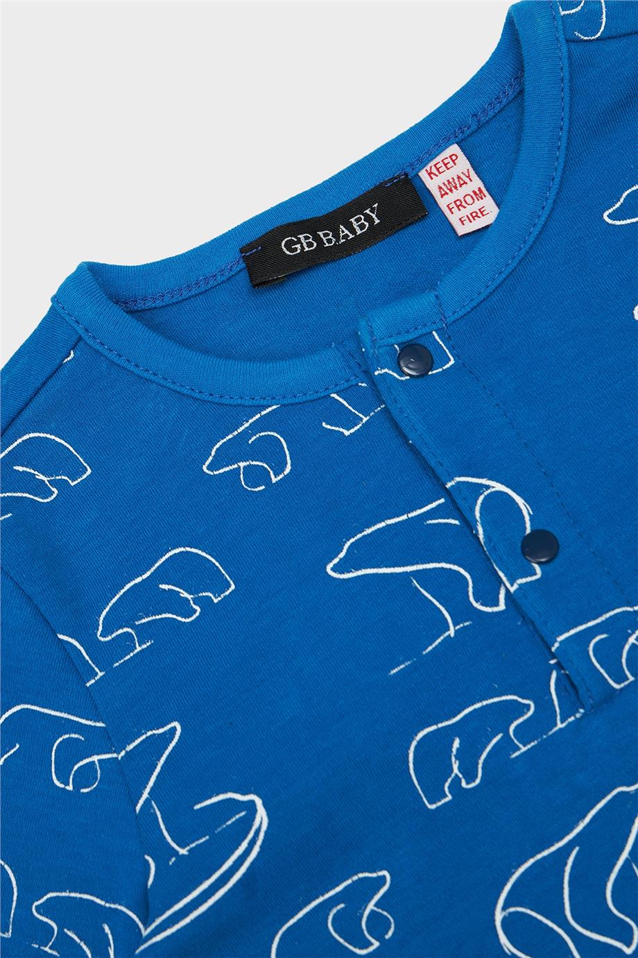 GB Baby Erkek Bebek Desenli Pijama Takımı