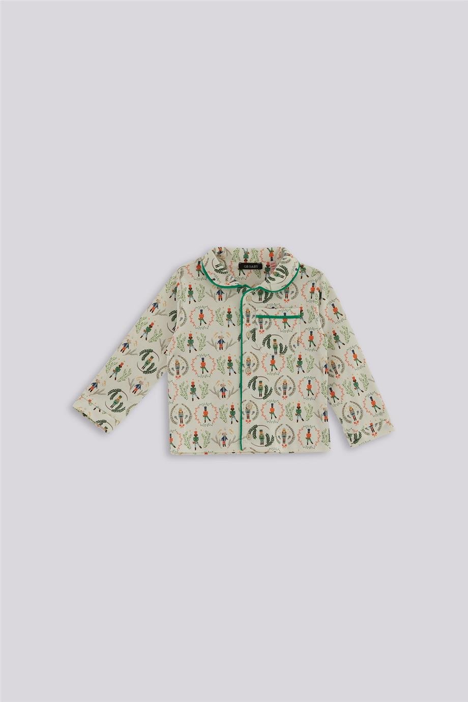 GB Baby Erkek Bebek Desenli Pijama TakımGB Baby Erkek Bebek Desenli Pijama Takım