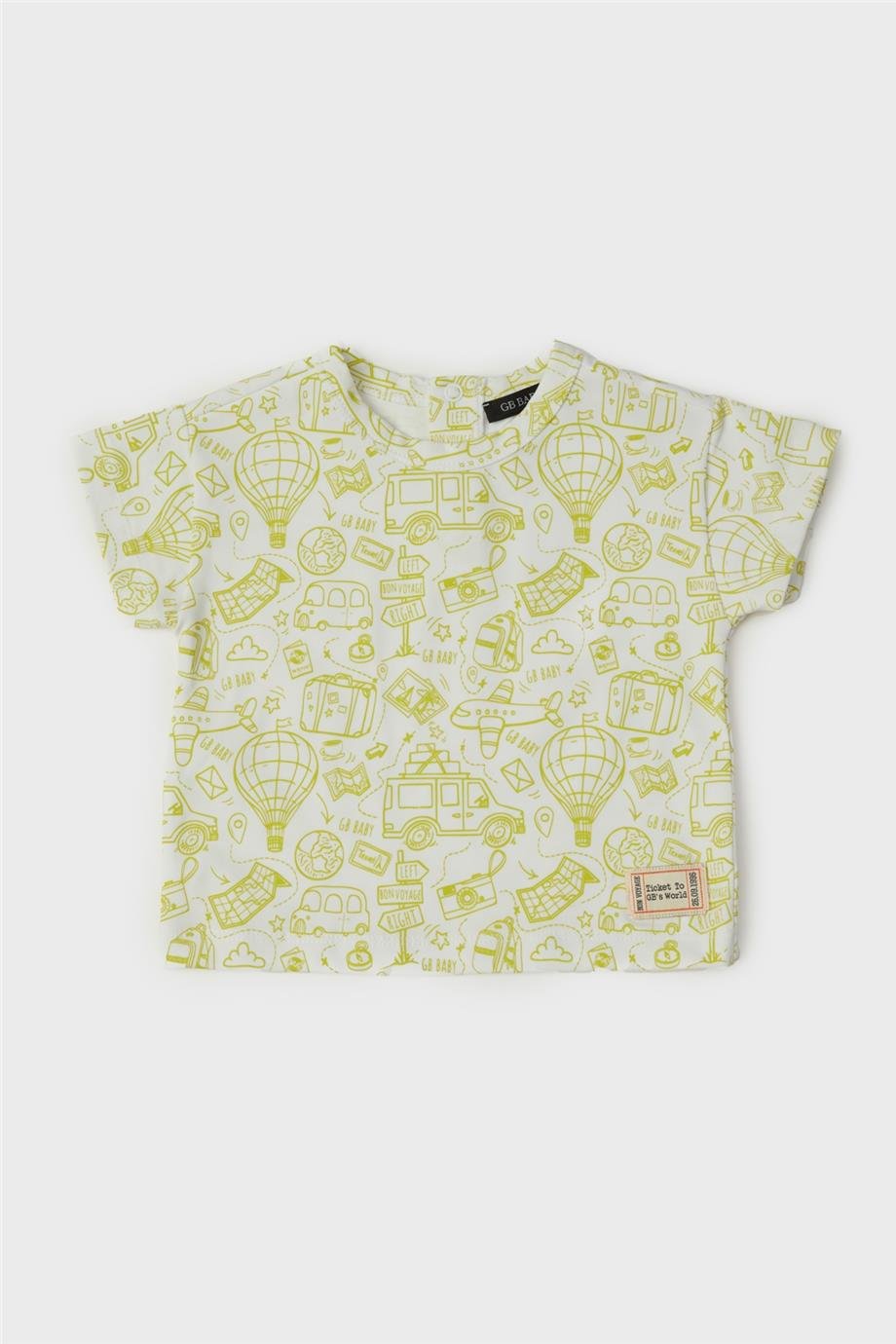 GB Baby Erkek Bebek Desenli T-Shirt