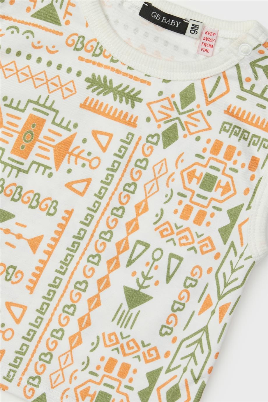 GB Baby Erkek Bebek Desenli T-Shirt