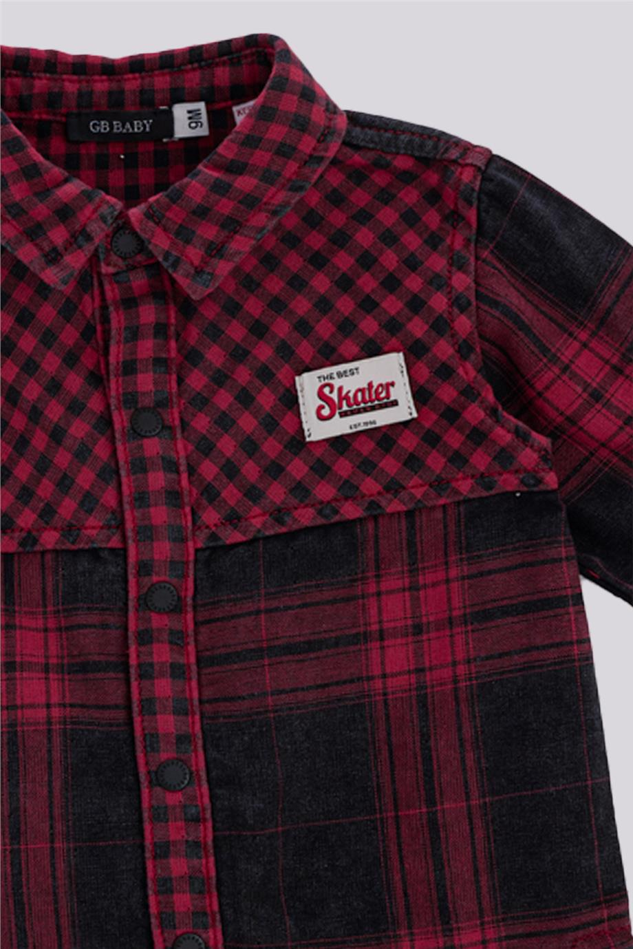 GB Baby Erkek Bebek Ekose GömlekGB Baby Erkek Bebek Ekose Gömlek