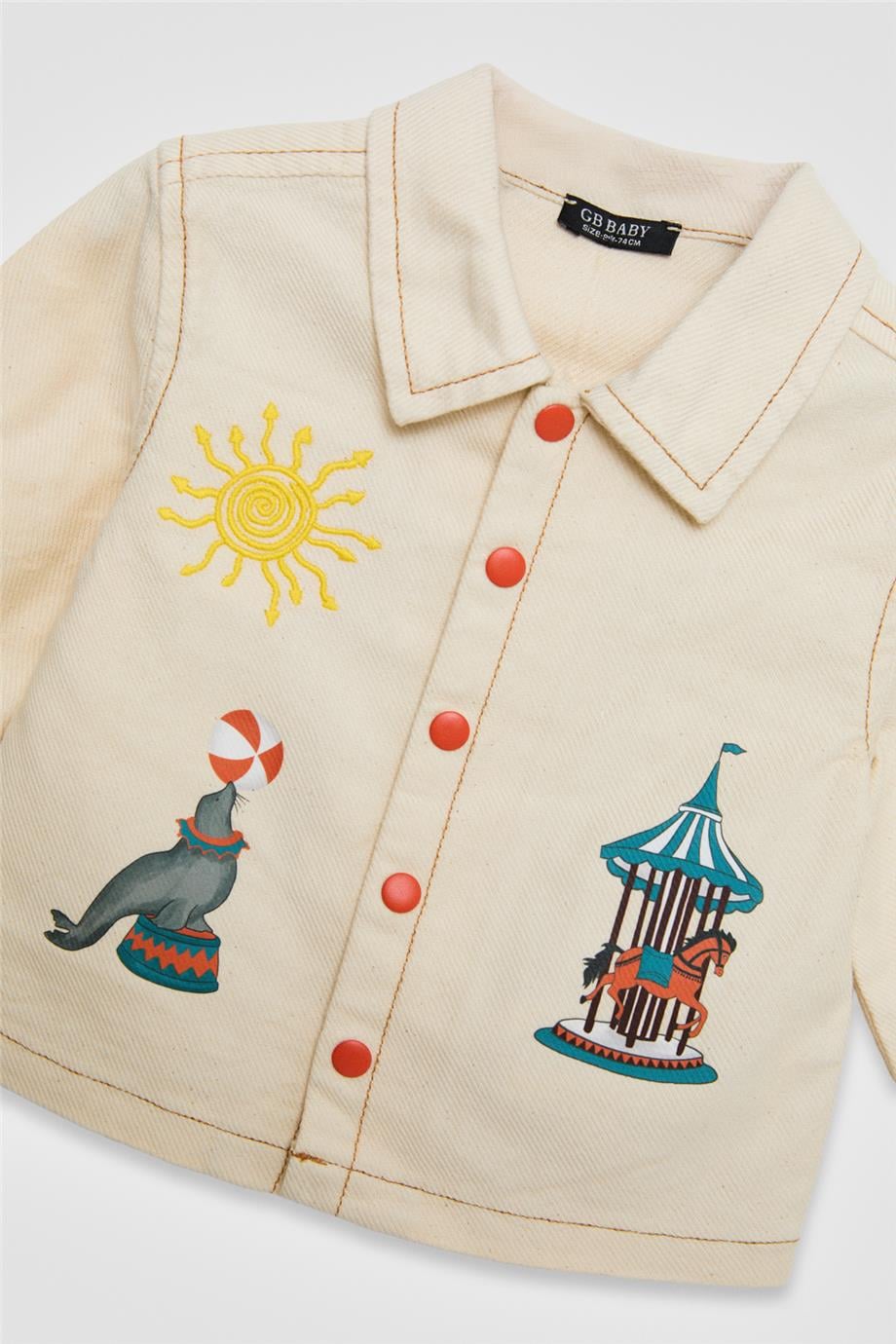 GB Baby Baby Boy Ecru JacketGB Baby Baby Boy Ecru Jacket
