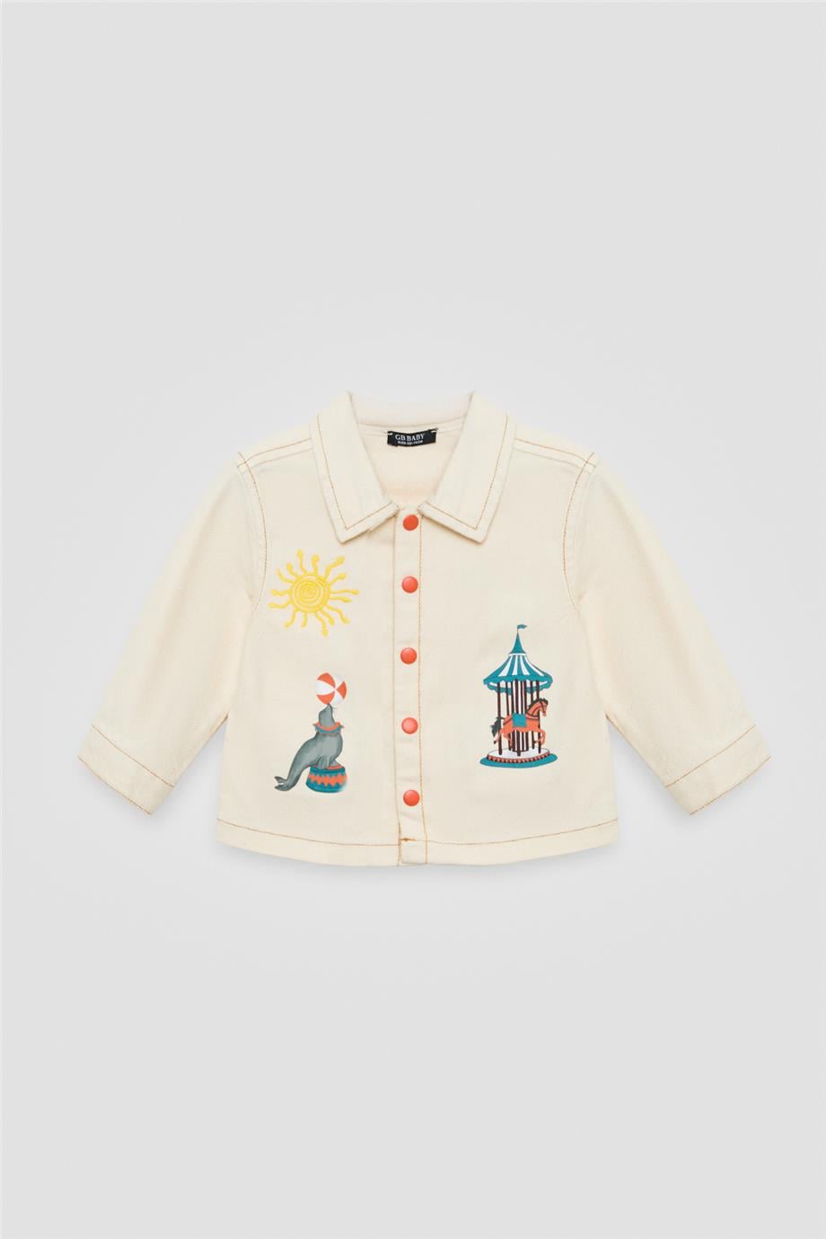 GB Baby Baby Boy Ecru JacketGB Baby Baby Boy Ecru Jacket