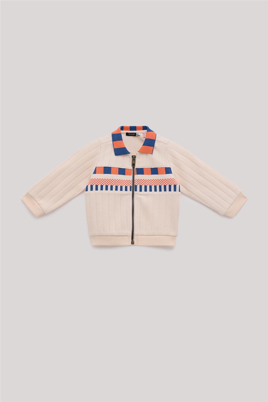 GB Baby Erkek Bebek Ekru Eşofman Üstü