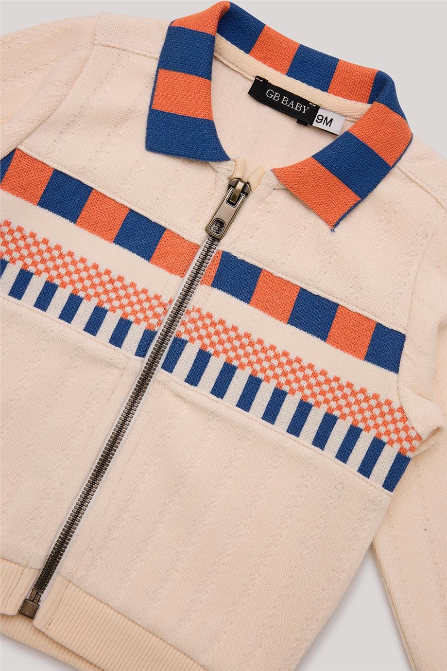 GB Baby Erkek Bebek Ekru Eşofman Üstü