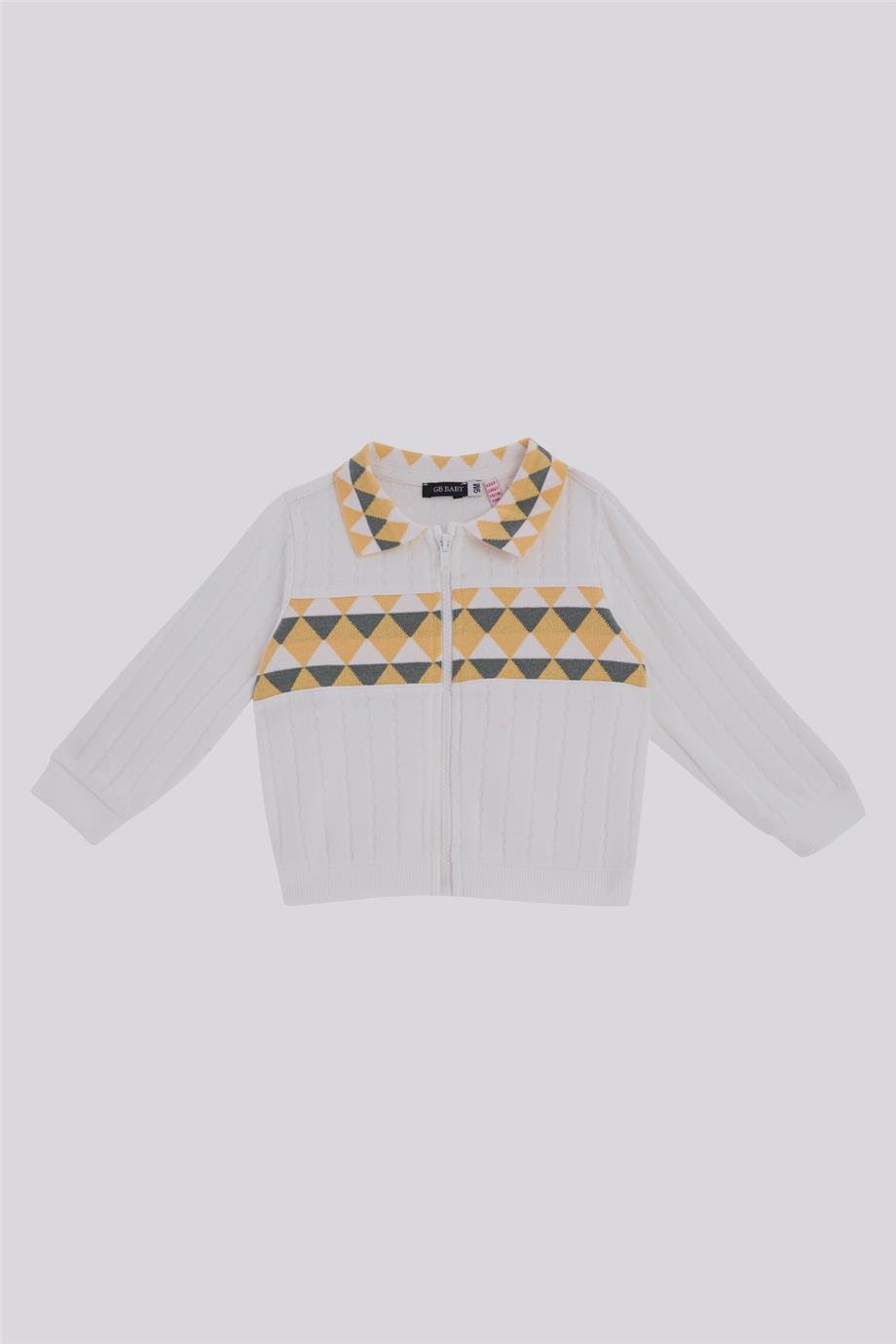 GB Baby Erkek Bebek Ekru Eşofman ÜstüGB Baby Erkek Bebek Ekru Eşofman Üstü