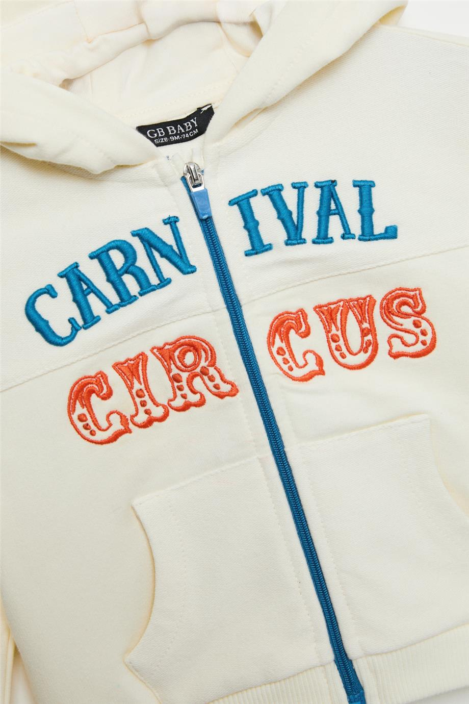 GB Baby Erkek Bebek Ekru Eşofman ÜstüGB Baby Erkek Bebek Ekru Eşofman Üstü