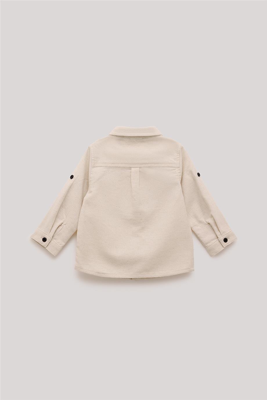 GB Baby Erkek Bebek Ekru Gömlek