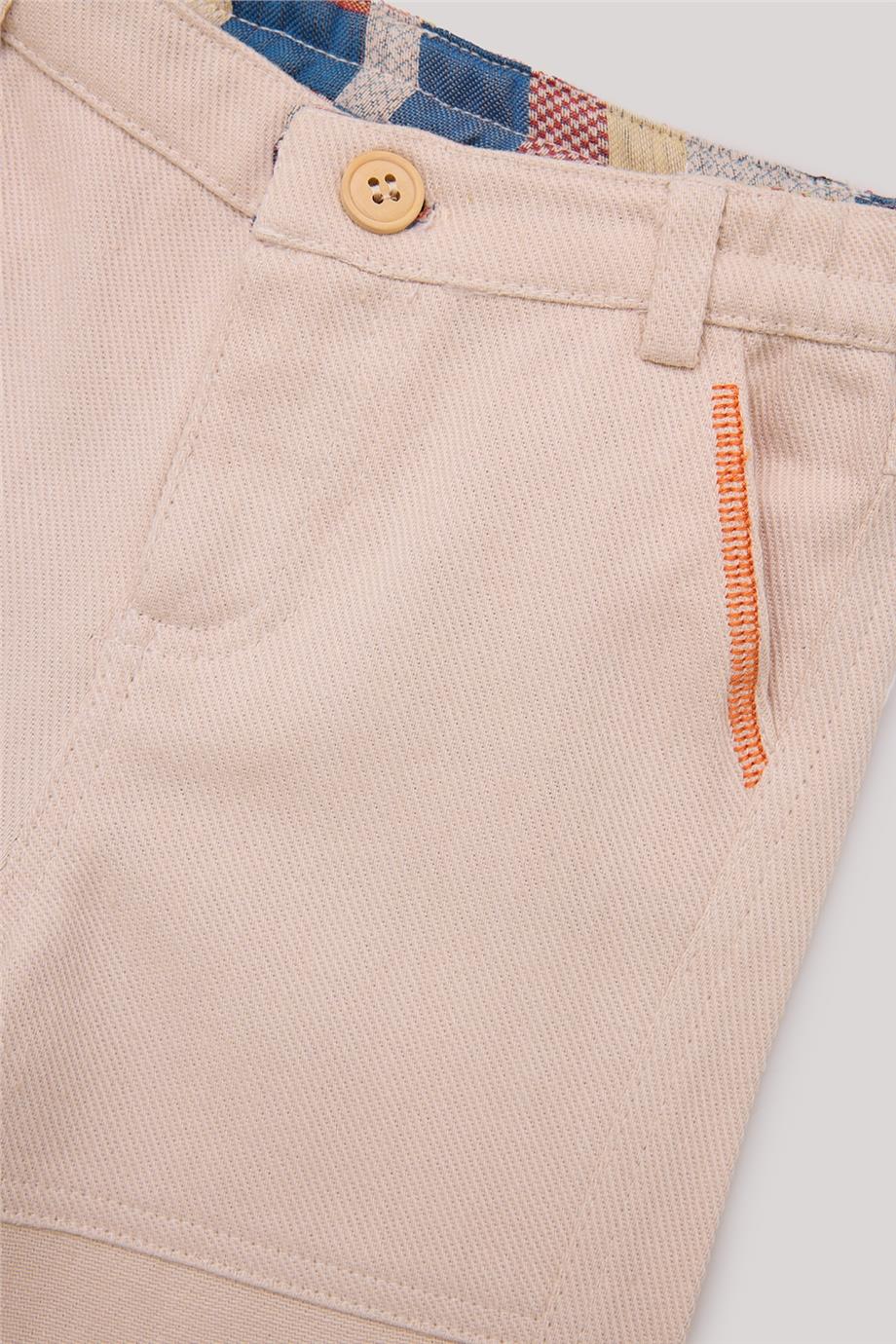 GB Baby Erkek Bebek Ekru Pantolon