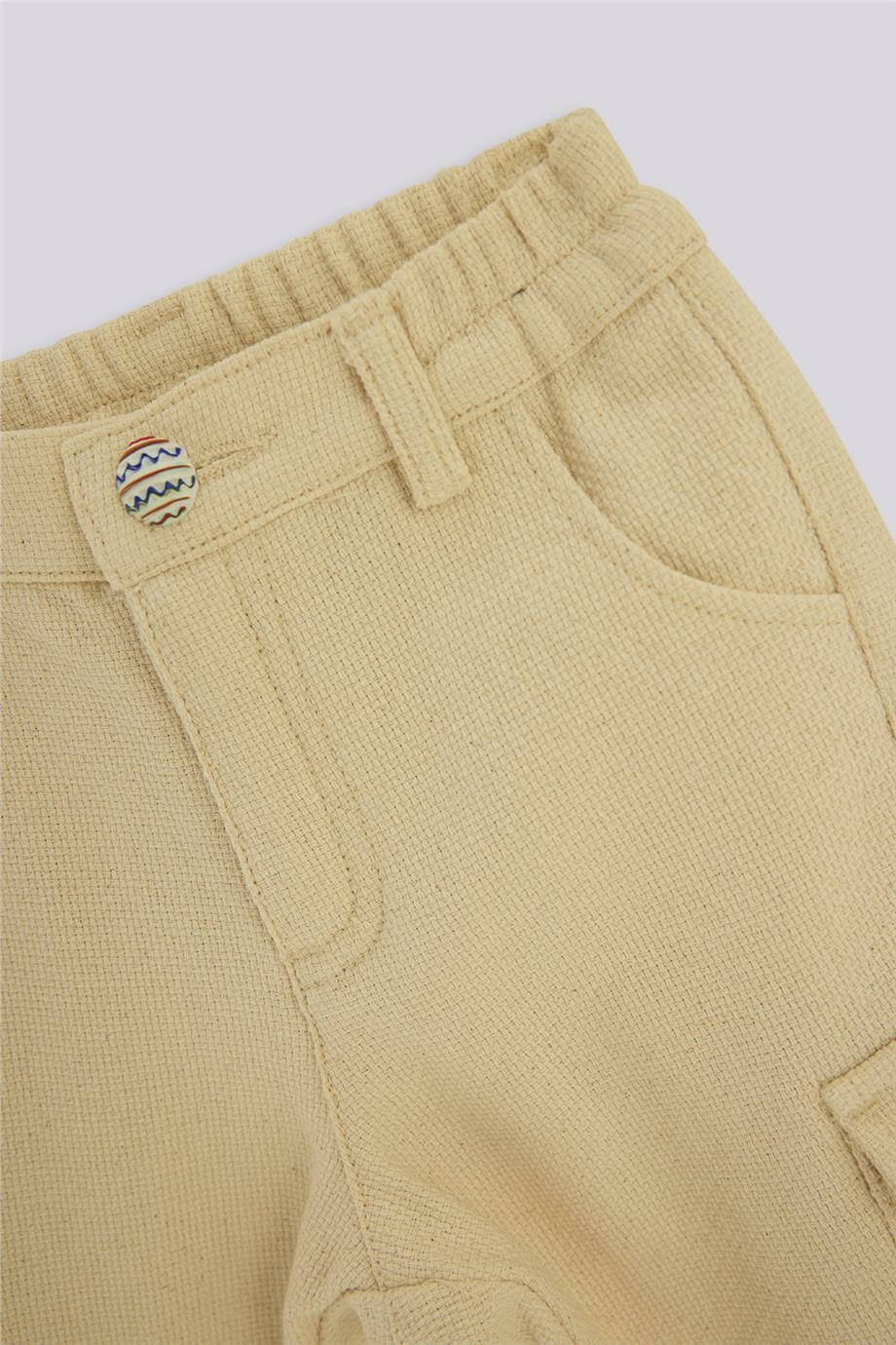 GB Baby Baby Boy Ecru TrousersGB Baby Baby Boy Ecru Trousers