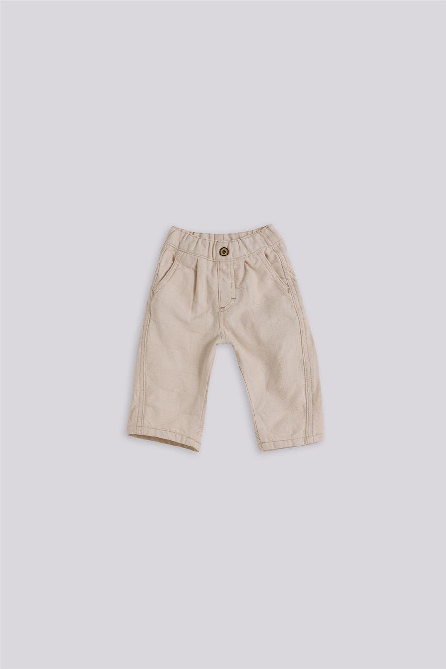 GB Baby Baby Boy Ecru TrousersGB Baby Baby Boy Ecru Trousers