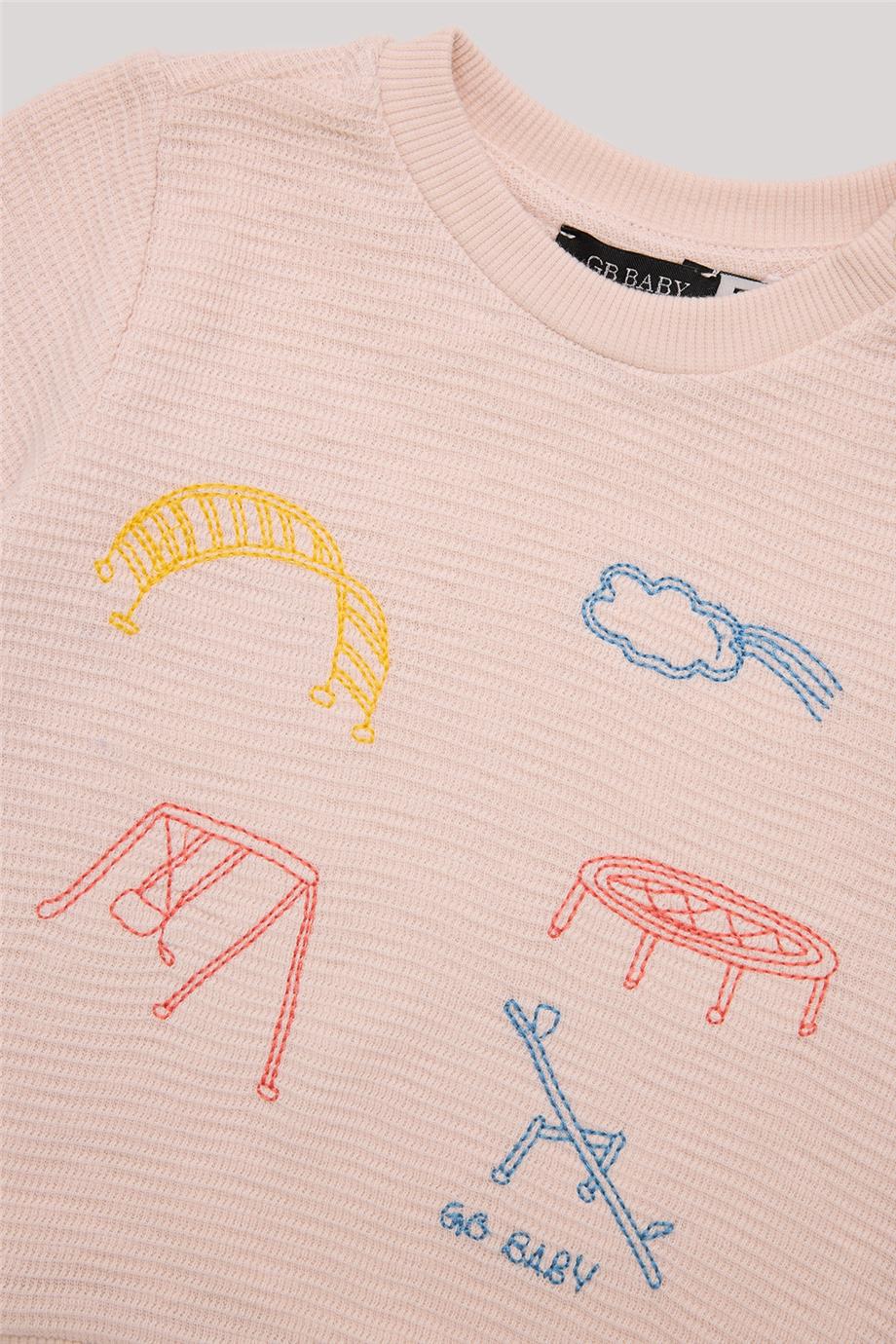 GB Baby Erkek Bebek Ekru Sweatshirt