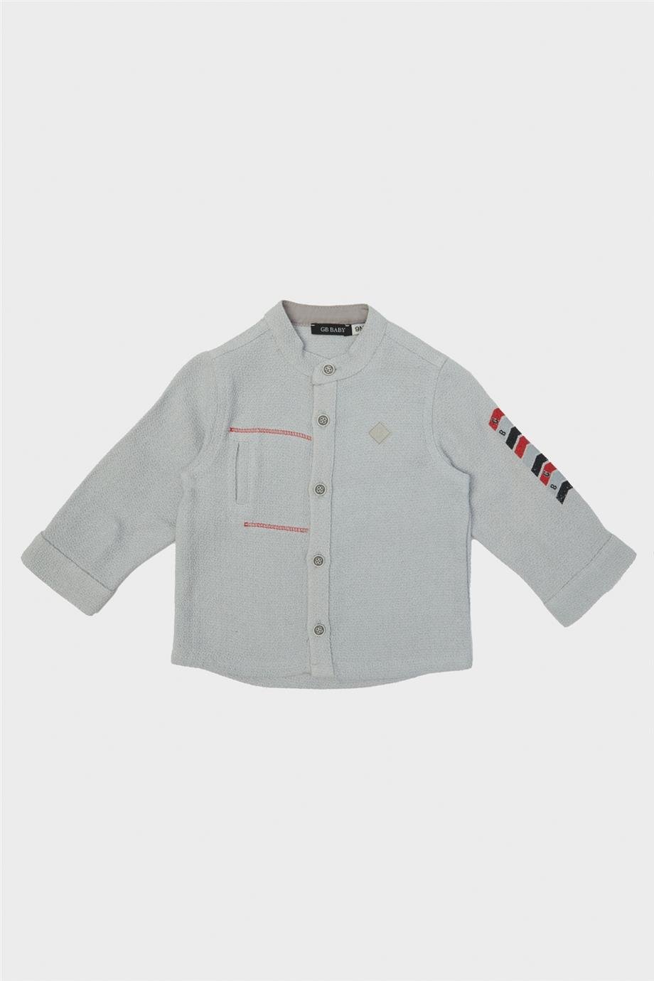 GB Baby Erkek Bebek Gri Gömlek