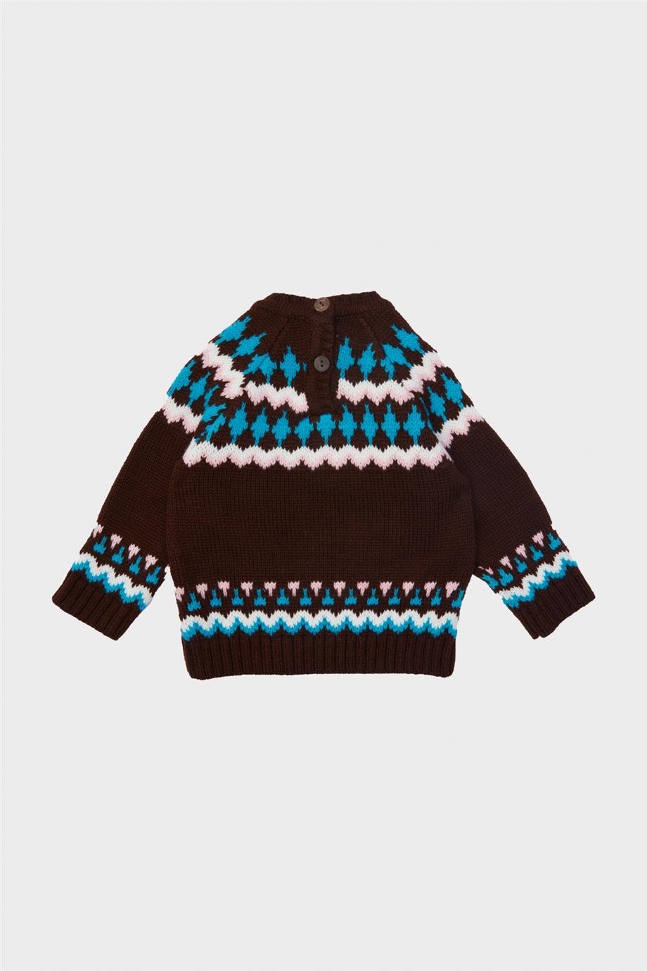 GB Baby Erkek Bebek Kahve Kazak