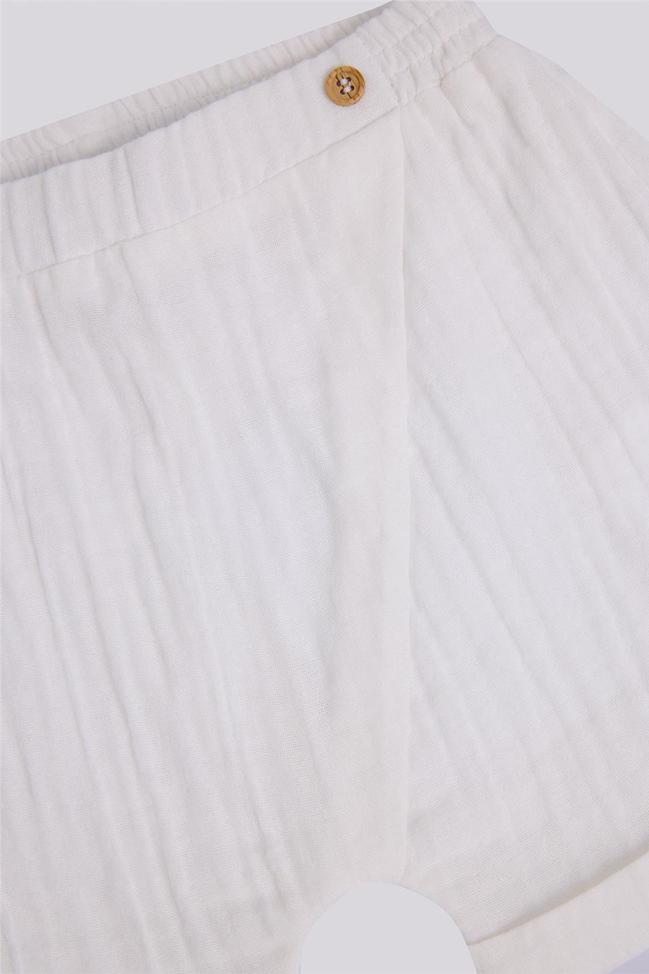 GB Baby Erkek Bebek Kırık Beyaz ŞortGB Baby Erkek Bebek Kırık Beyaz Şort