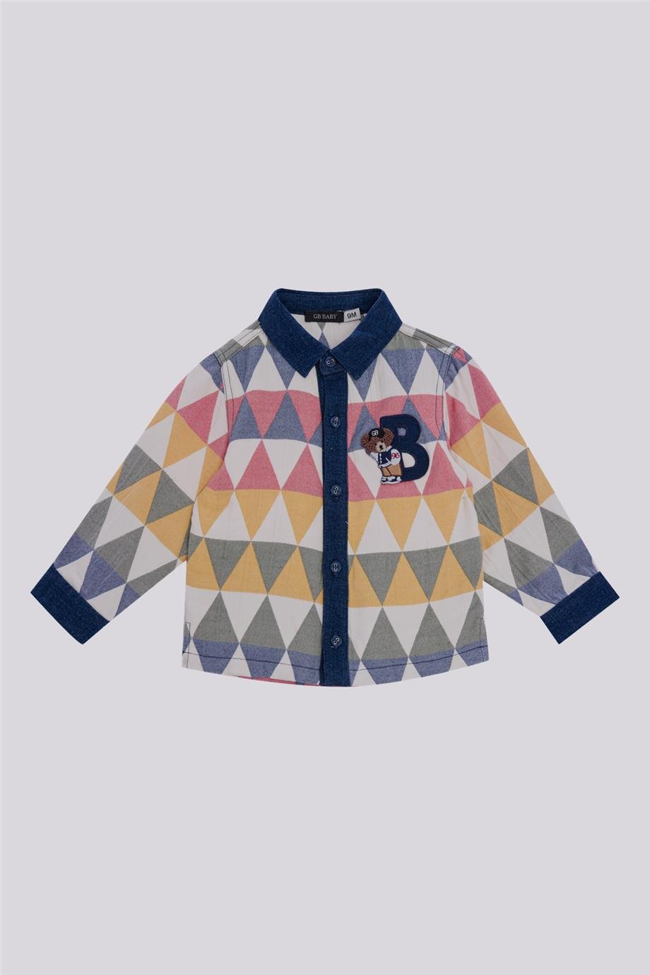 GB Baby Erkek Bebek Renkli GömlekGB Baby Erkek Bebek Renkli Gömlek