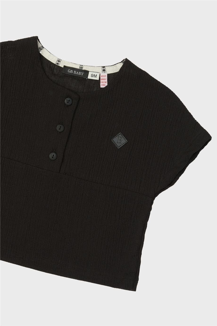 GB Baby Erkek Bebek Siyah T-Shirt