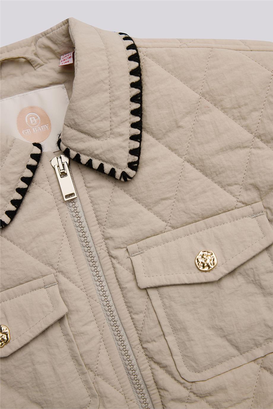 GB Baby Kız Bebek Bej CeketGB Baby Kız Bebek Bej Ceket