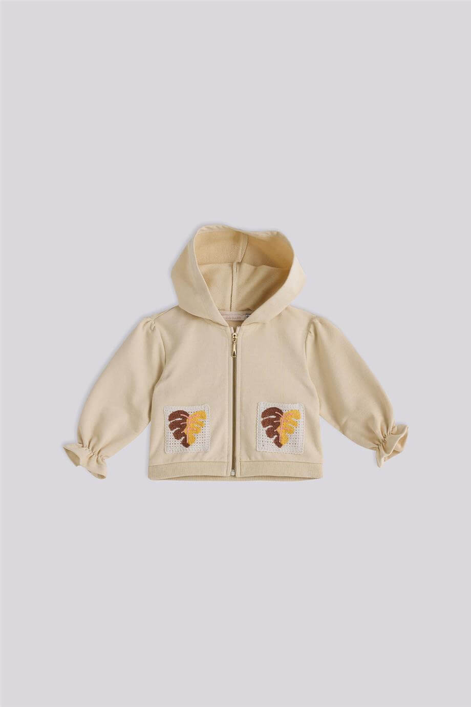 GB Baby Kız Bebek Bej Eşofman ÜstüGB Baby Kız Bebek Bej Eşofman Üstü