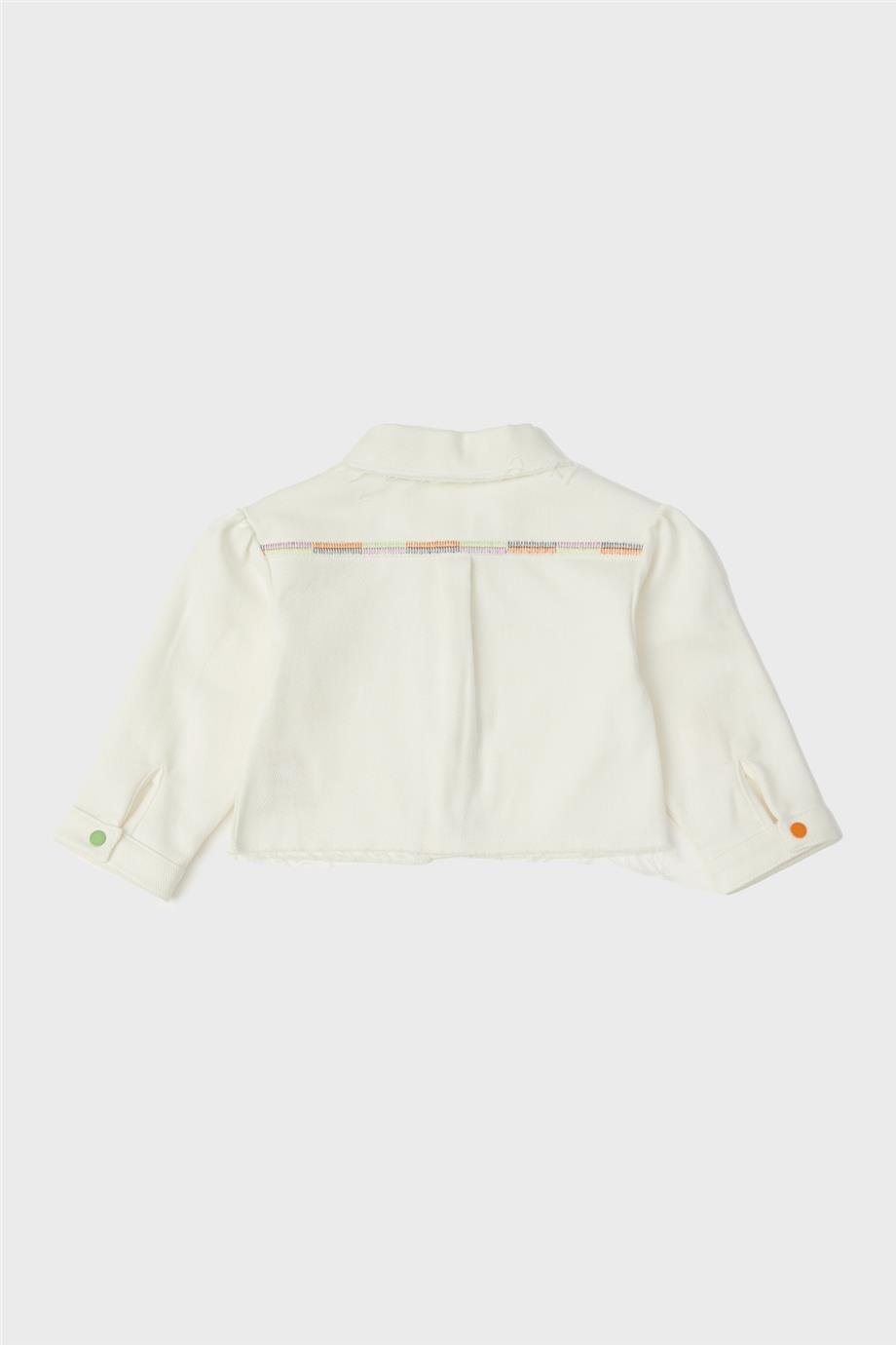 GB Baby Kız Bebek Beyaz Ceket