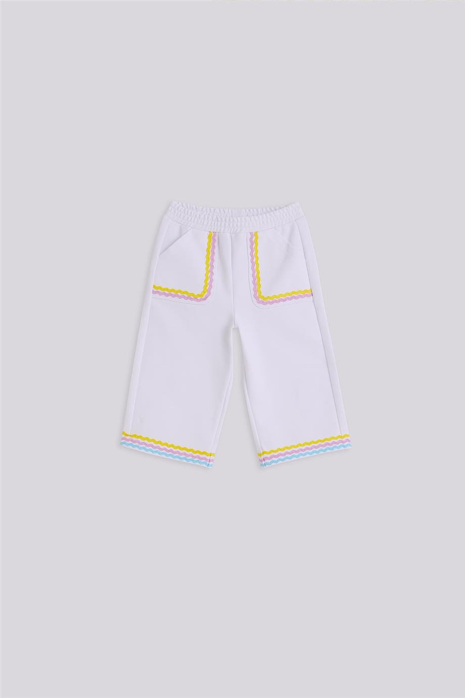 GB Baby Kız Bebek Beyaz Eşofman AltıGB Baby Kız Bebek Beyaz Eşofman Altı