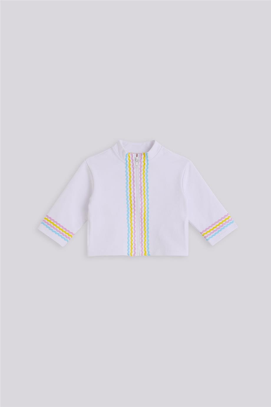 GB Baby Kız Bebek Beyaz Eşofman ÜstüGB Baby Kız Bebek Beyaz Eşofman Üstü