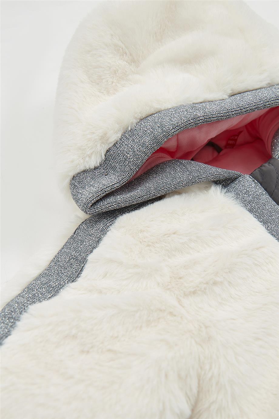 GB Baby Kız Bebek Beyaz Mont