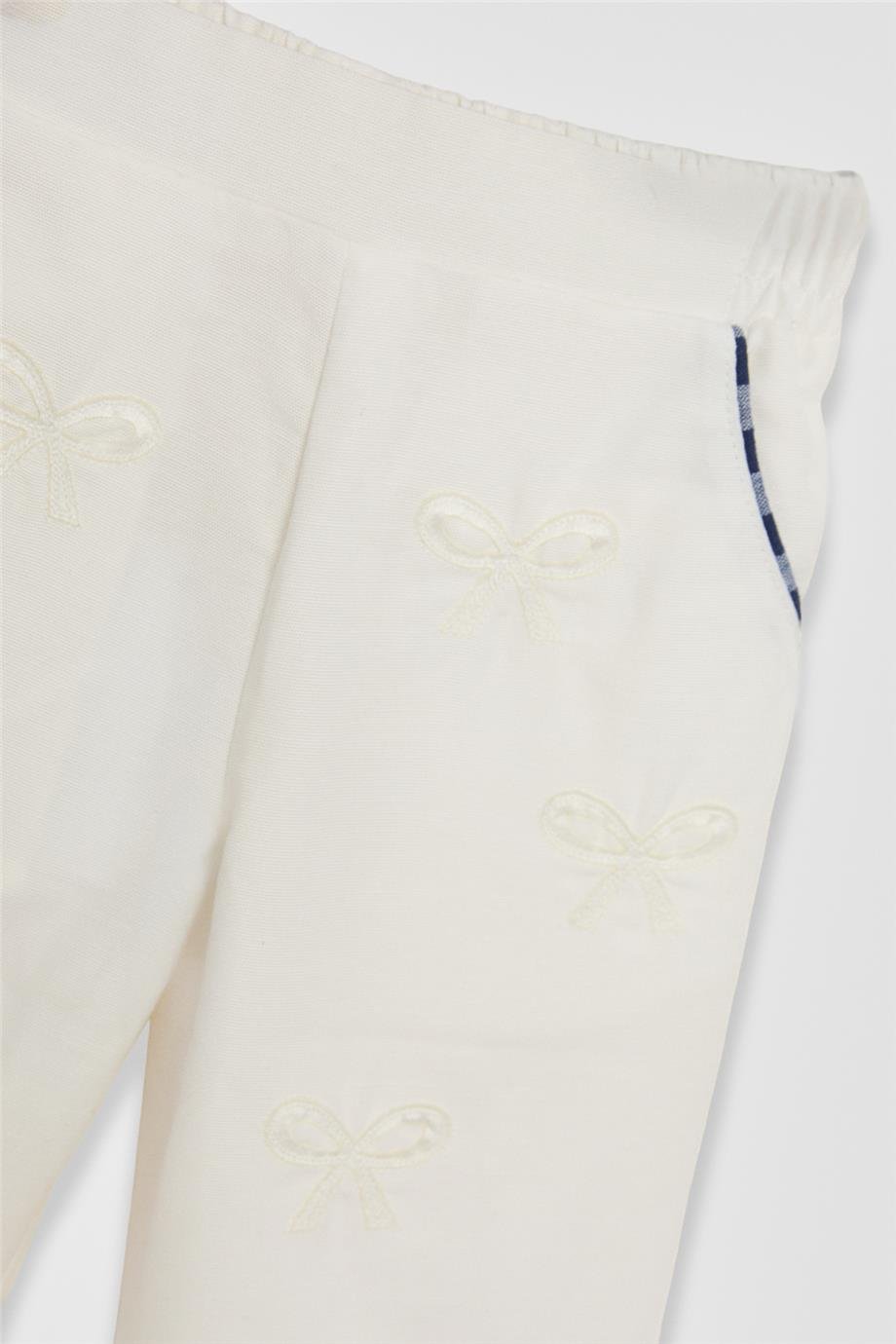 GB Baby Kız Bebek Beyaz PantolonGB Baby Kız Bebek Beyaz Pantolon