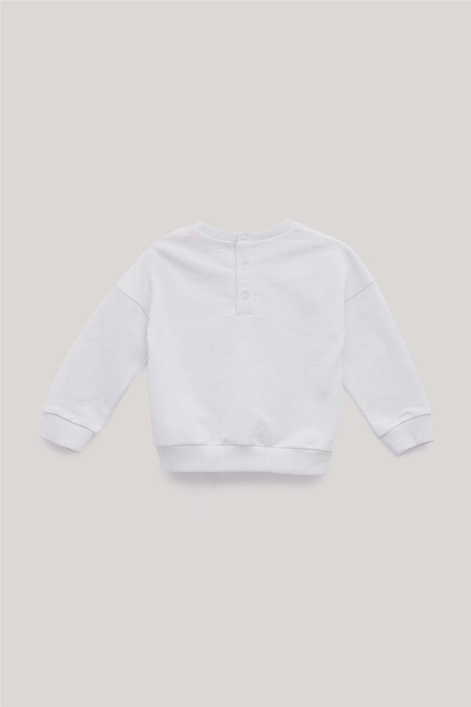 GB Baby Baby Girl White SweatshirtGB Baby Baby Girl White Sweatshirt