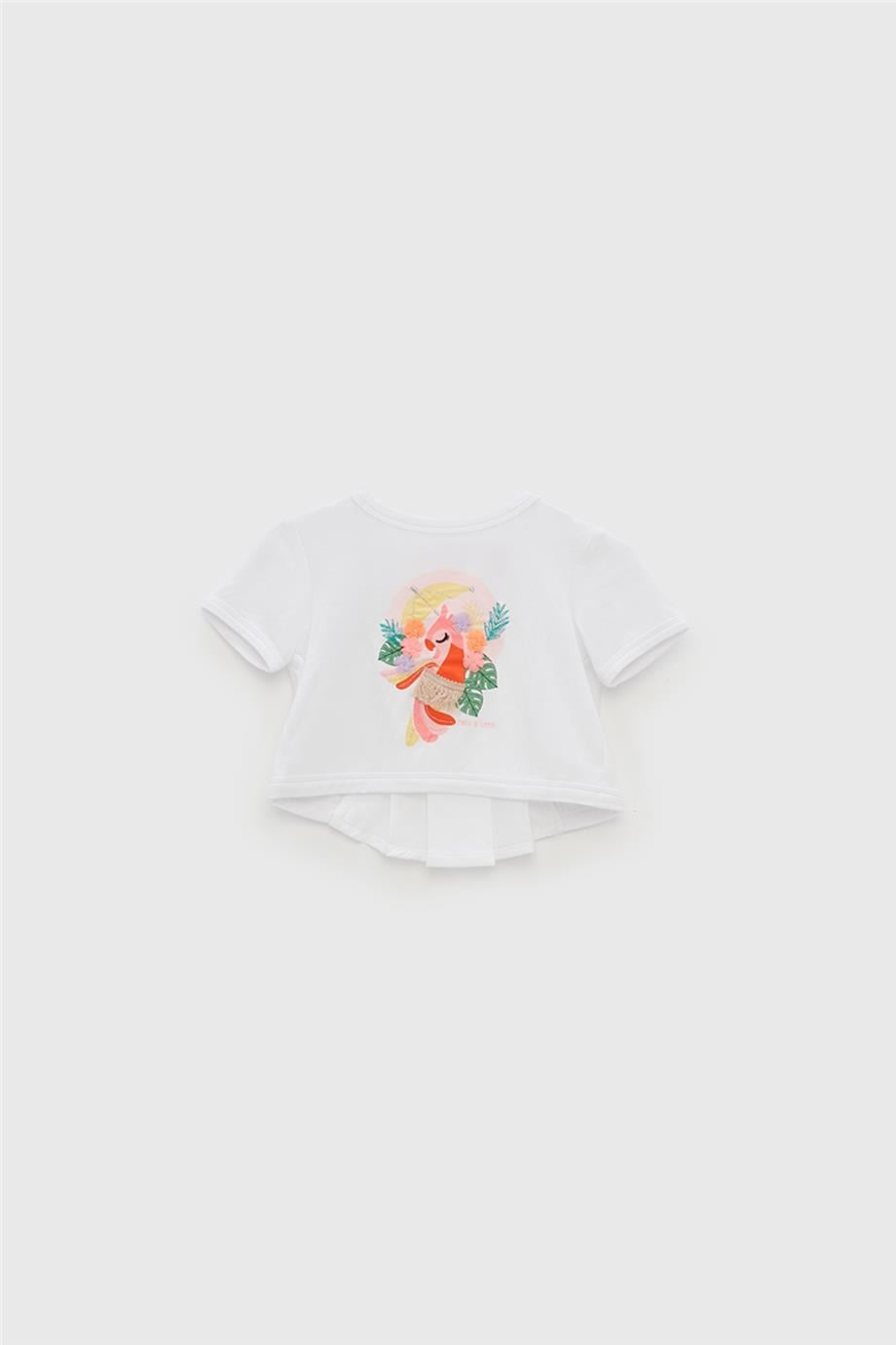 GB Baby Kız Bebek Beyaz T-Shirt