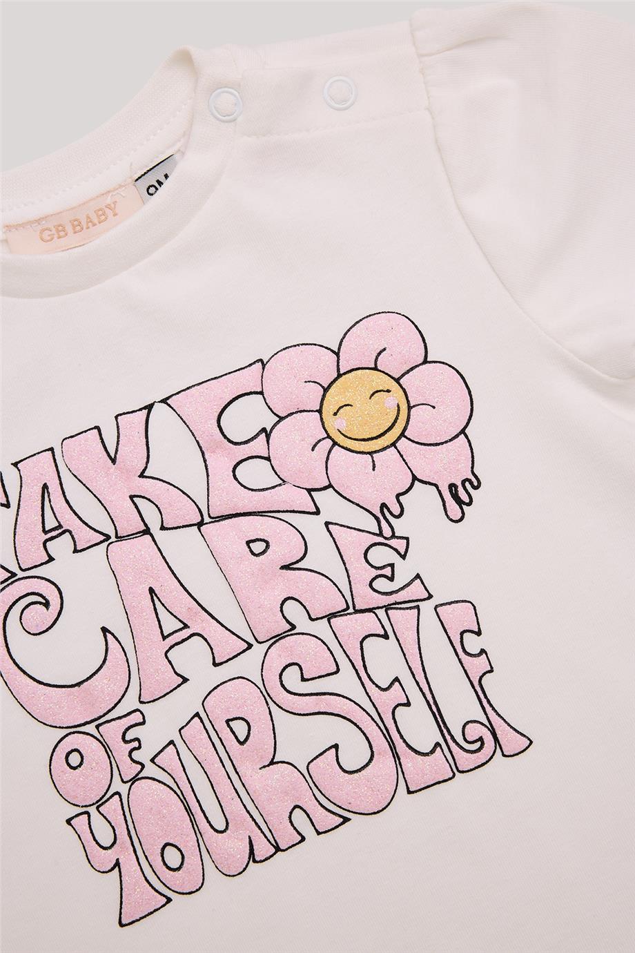GB Baby Kız Bebek Beyaz T-Shirt