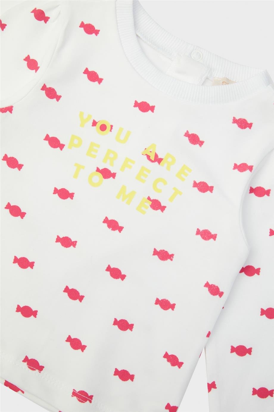 GB Baby Kız Bebek Beyaz T-Shirt