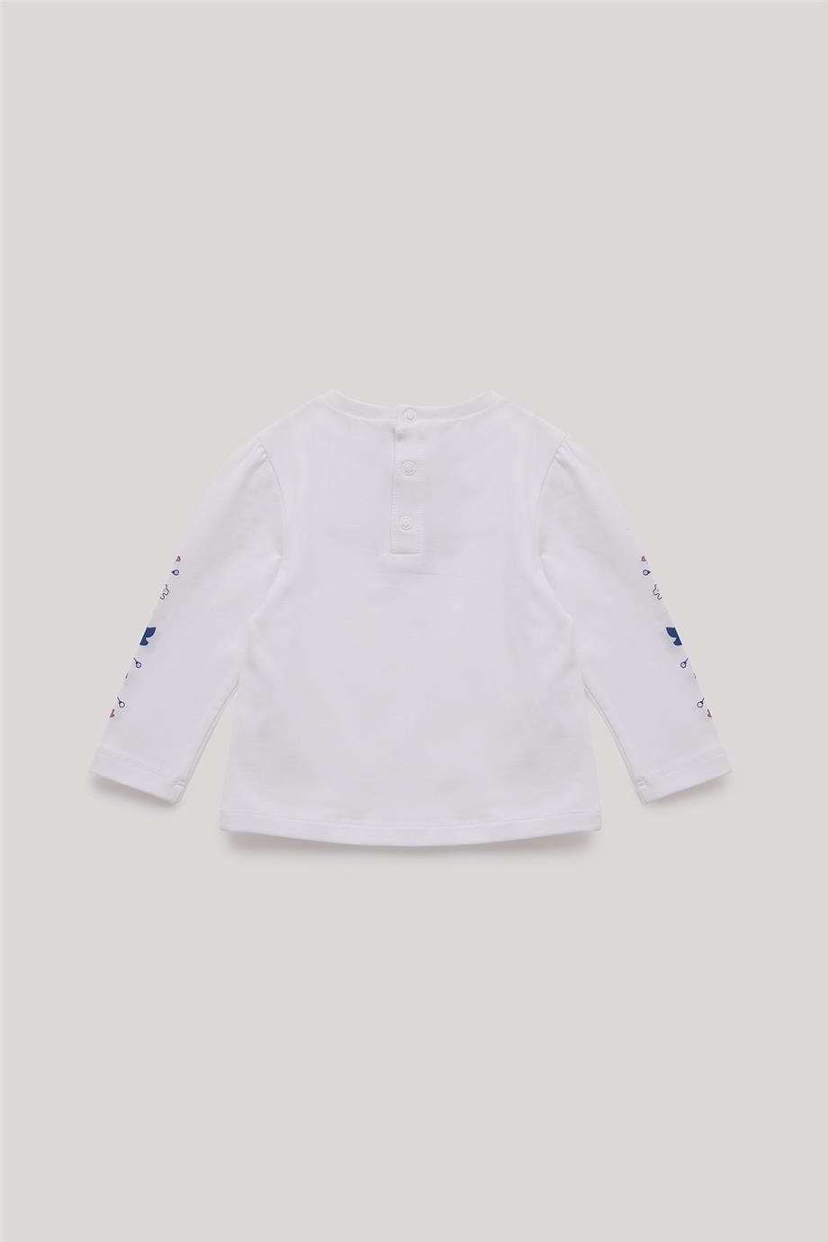 GB Baby Kız Bebek Beyaz T-Shirt