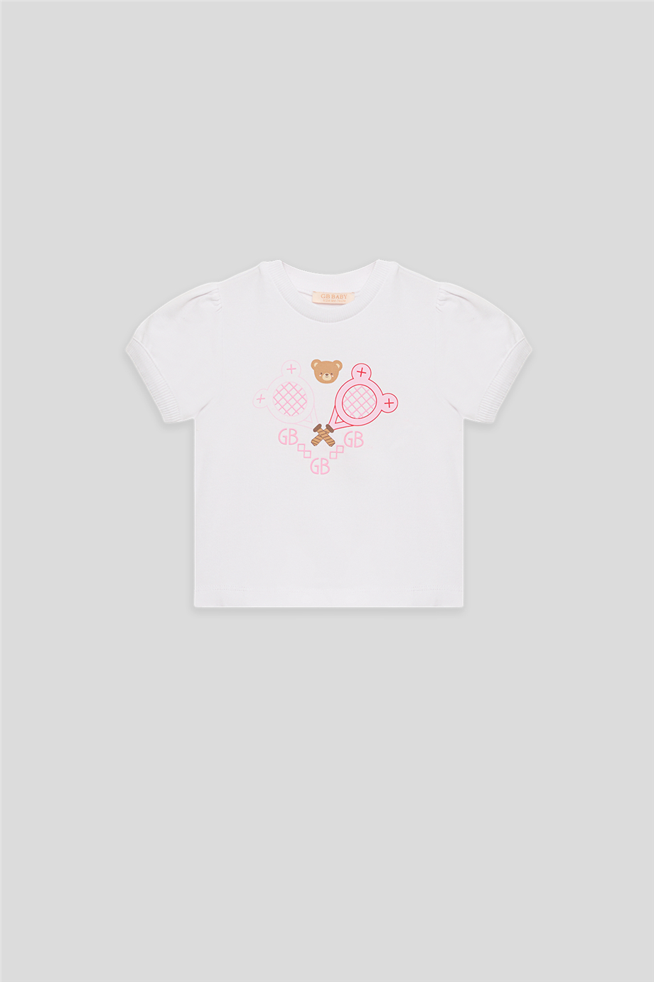 GB Baby Kız Bebek Beyaz TişörtGB Baby Kız Bebek Beyaz Tişört