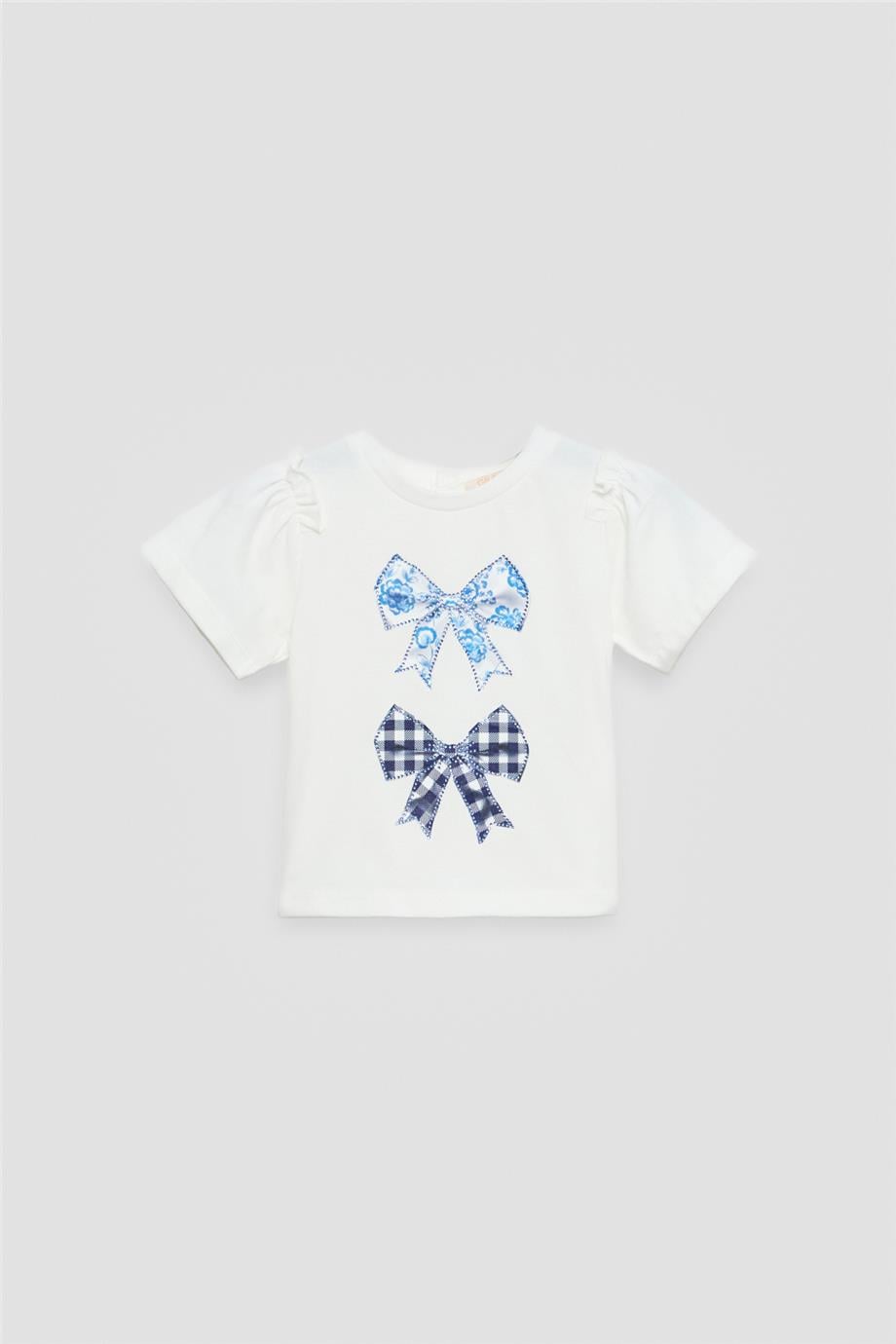 GB Baby Kız Bebek Beyaz TshirtGB Baby Kız Bebek Beyaz Tshirt