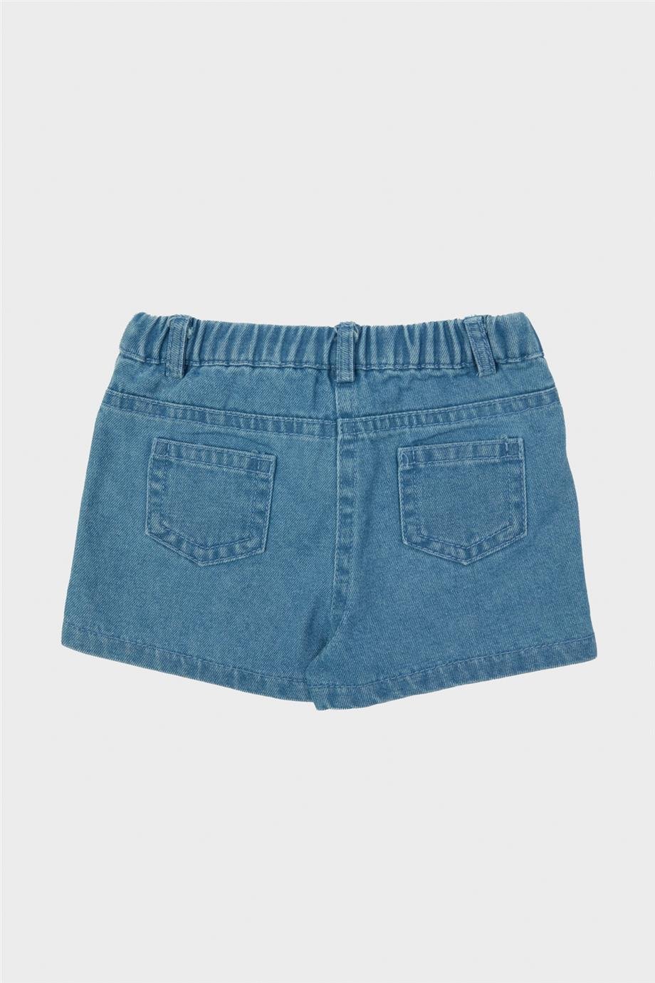 GB Baby Kız Bebek Denim Şort Etek