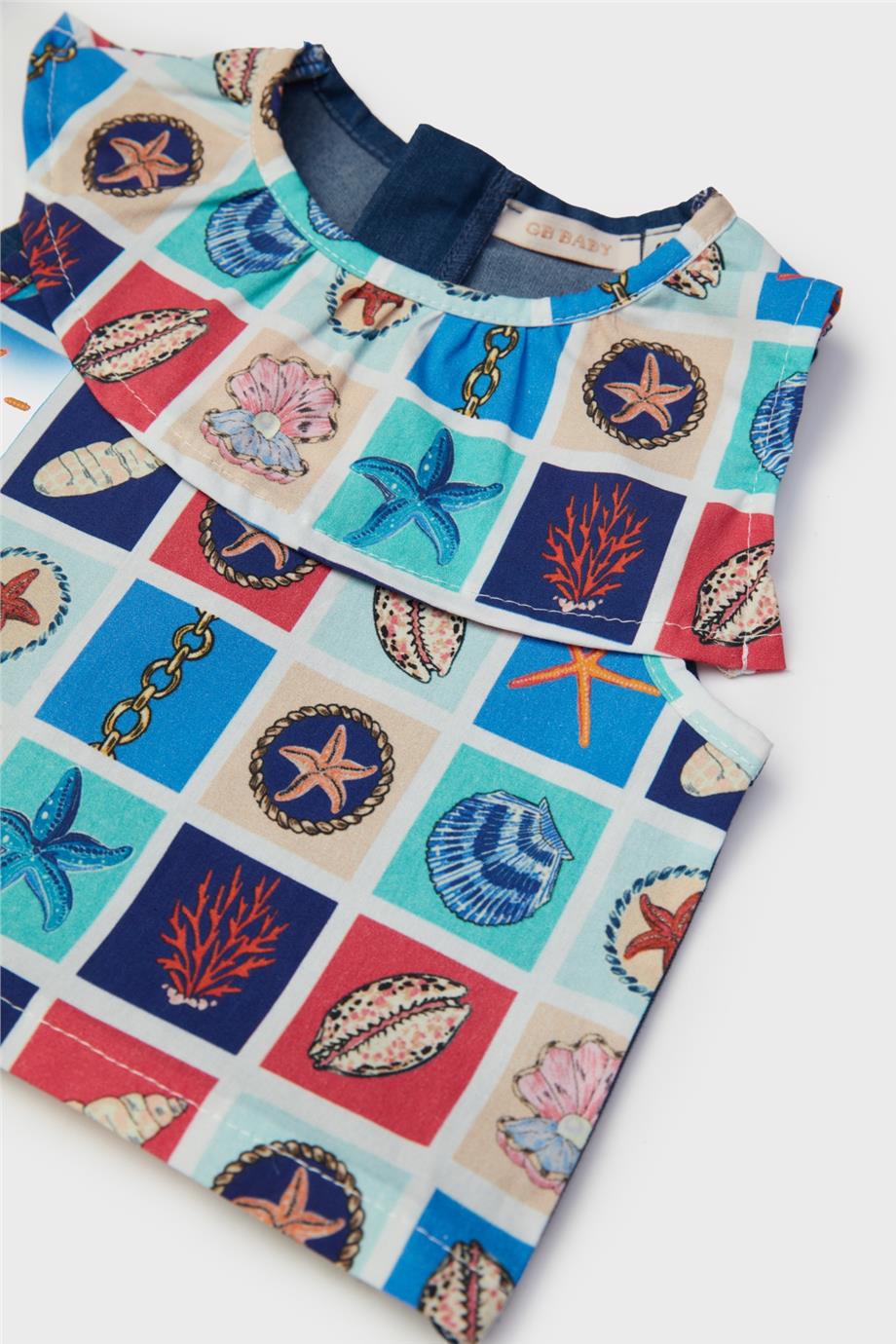 GB Baby Kız Bebek Desenli Bluz