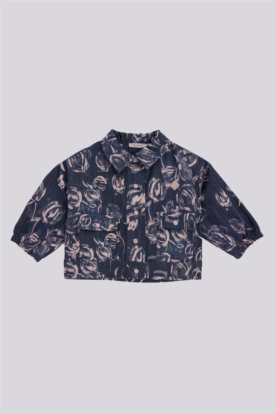 GB Baby Kız Bebek Desenli CeketGB Baby Kız Bebek Desenli Ceket