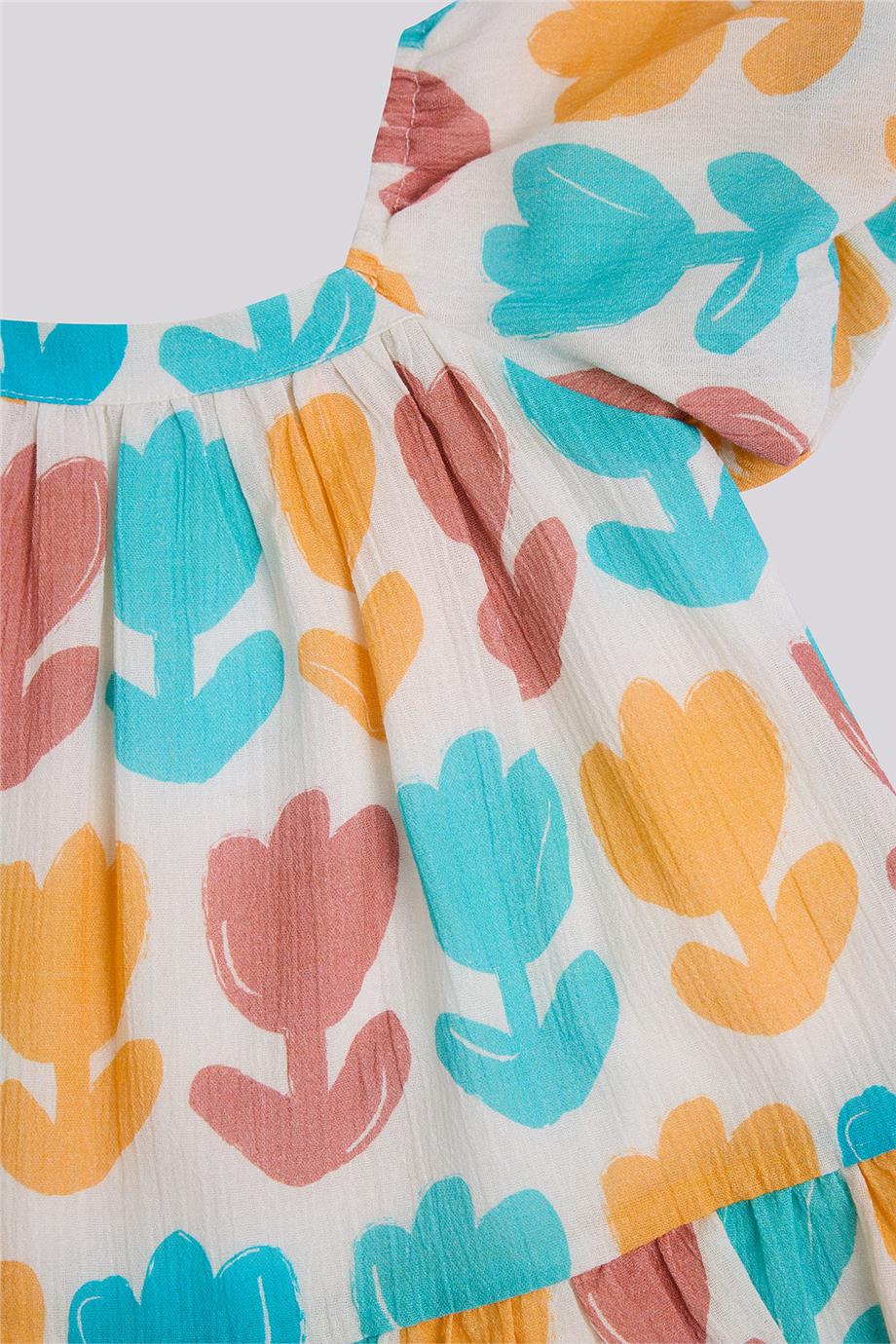 GB Baby Kız Bebek Desenli ElbiseGB Baby Kız Bebek Desenli Elbise