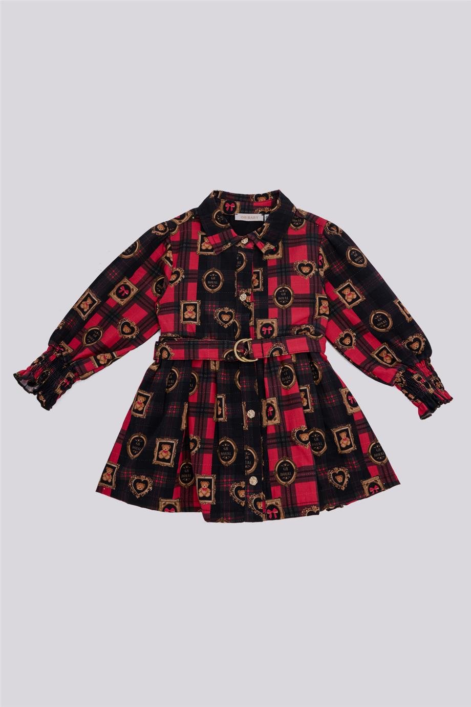 GB Baby Kız Bebek Desenli ElbiseGB Baby Kız Bebek Desenli Elbise