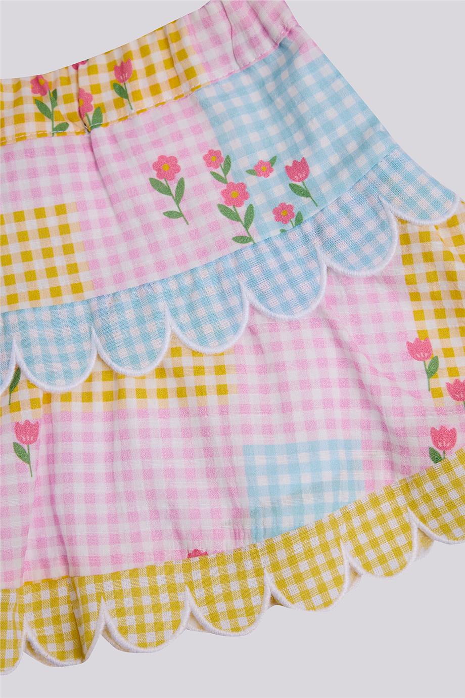 GB Baby Kız Bebek Desenli EtekGB Baby Kız Bebek Desenli Etek