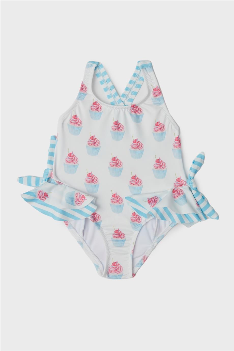 GB Baby Kız Bebek Desenli Mayo