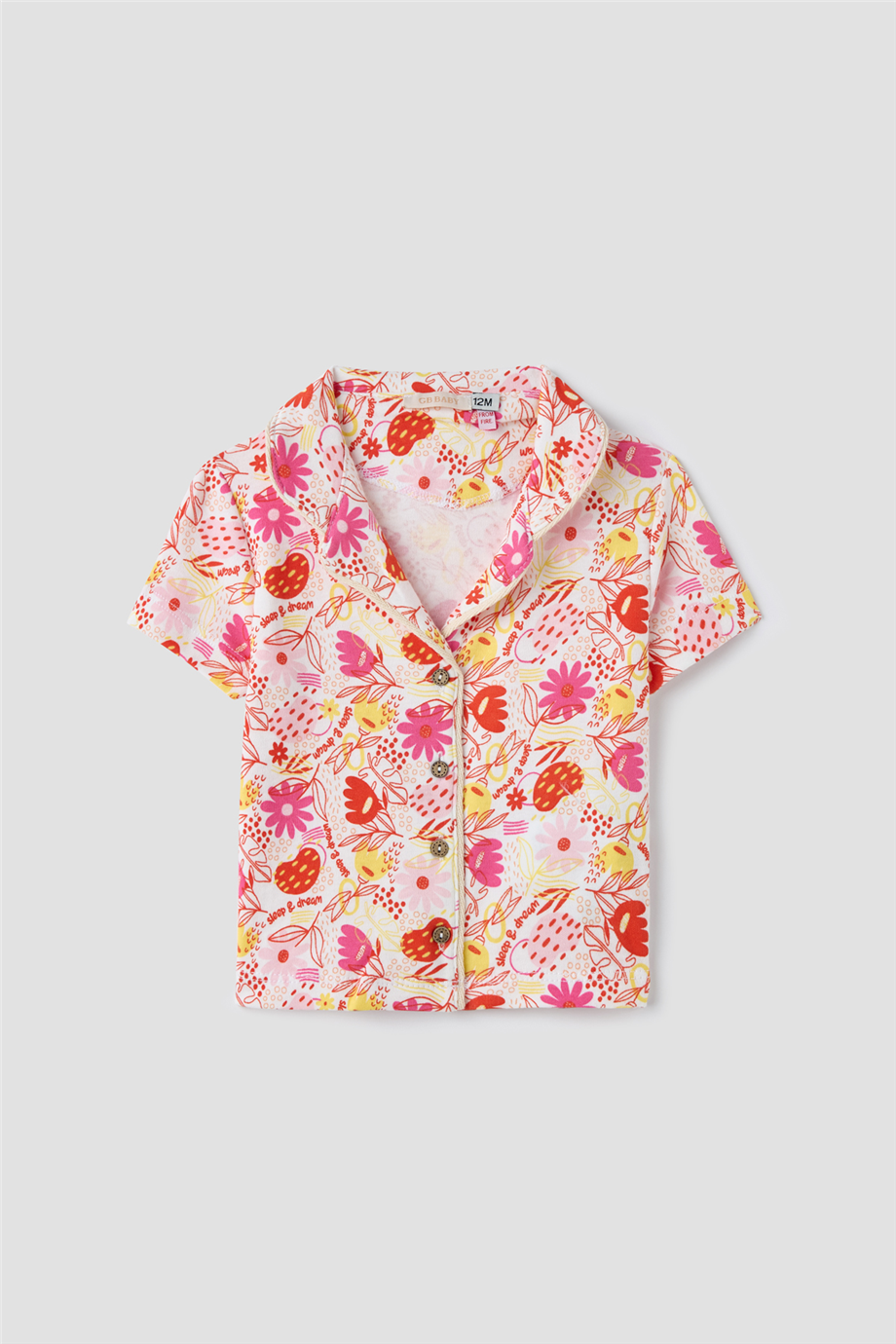 GB Baby Baby Girl Patterned Pyjama SuitGB Baby Baby Girl Patterned Pyjama Suit